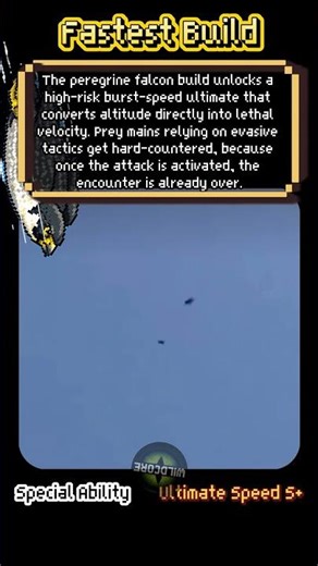 Peregrine Falcon: The Dive-Speed Ultimate #animalfacts #8bit #gaming
