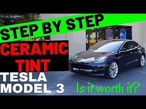How to TINT a Tesla Model 3 with Ceramic Tint (Step by Step) | Sacramento, CA