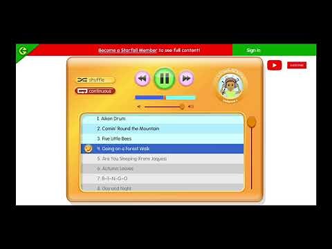 Starfall Sing Along vol 1 and 2 | starfall songs| kids songs