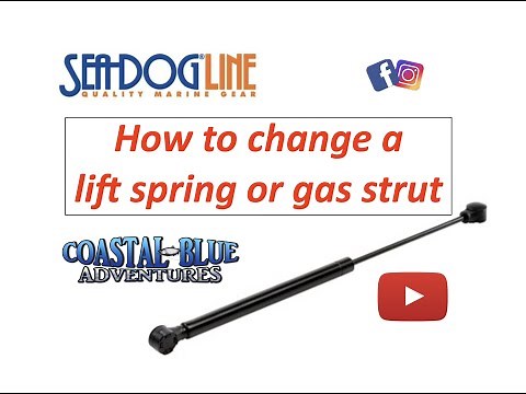 How to replace a strut or any ball and socket gas lift spring.