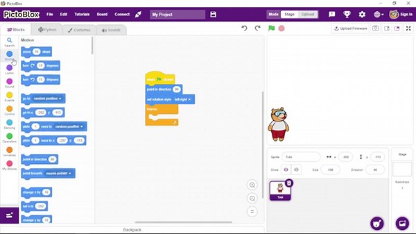 How To Move Sprite Left To Right and Right To Left | PictoBlox With Python | Part 6