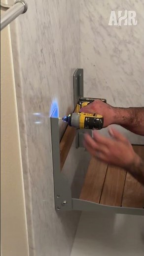 Foldable Shower Seat Installation for Shower and Wet Area Timelapse