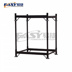 [Hot Item] Easy Scaffolding Heavy Duty Cages Stackable Scaffolding Collapsible Metal Storage Rack Stacking Stillage Pallet