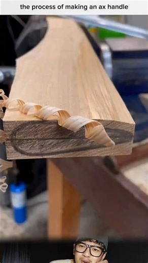 the process of making an ax handle
