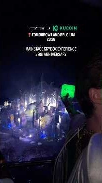 ‪@KuCoinExchange‬ invited us to experience its 9th anniversary at ‪@tomorrowland‬ Belgium ’26 SkyBox😍