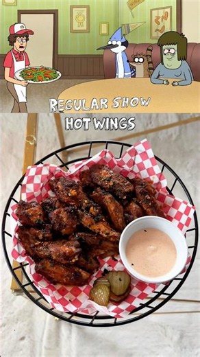 How to make Hot Wings from The Regular Show 🍗 عمل جوانح حارة من كرتون العرض العادي