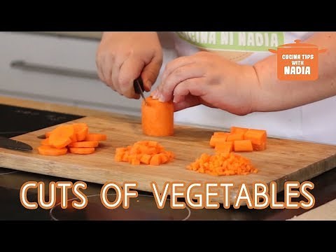 Different ways of cutting Vegetables | Cucina Tips and techniques to learn and master with Nadia