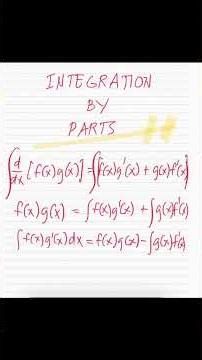 Integration by Parts Formula Derived