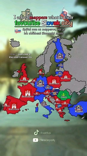 Slovak Maps 🇸🇰 | I asked mappers what is their favourite Slovak city 🇸🇰🏘 #geography #map #mapper #mapping #foryou #foryoupage #reels #slovakmaps #slovakia... | Instagram