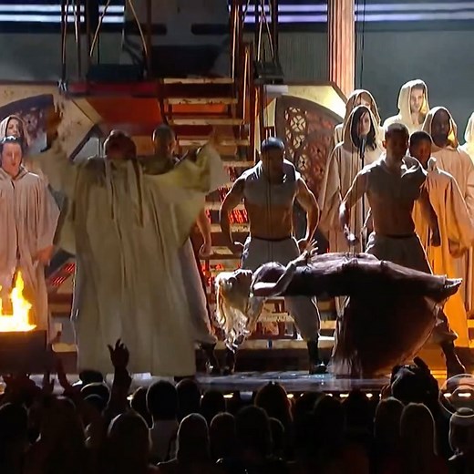 velvey on Instagram: "Nicki Minaj’s exorcism performance of Roman Holiday at the 54th Annual Grammy Awards. “What I do is art and they have something that seems a little offensive, it’s still art, and if you don’t like it then you don’t have to look,” she explained. .푉 xx"