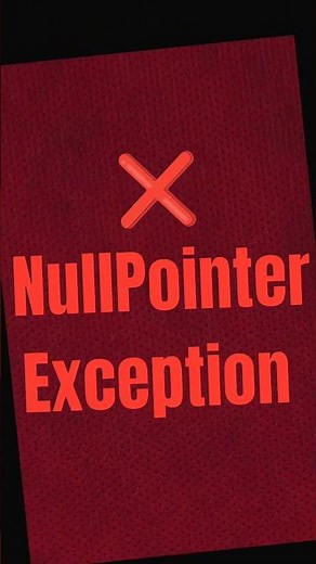 NullPointerException — every Java beginner's nightmare explained 😱 #java
