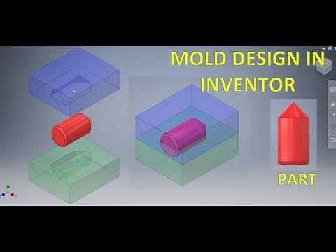 Mold Design in Autodesk Inventor || Part Modeling in Inventor 3d || Core & Cavity in Inventor 3d