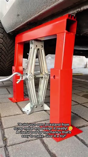 Jackstand from Scrap Metal: A Mechanic's Best Friend #ScrapMetalProject #GarageHacks #DIYMechanics