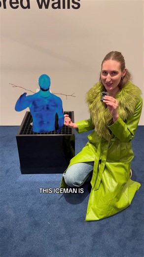 This work comes with a set of instructions.🥶See Iceman at Independent art fair until September 27th