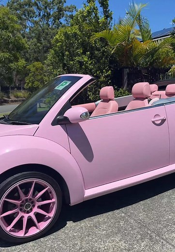 Exploring the Pink Volkswagen Beetle Convertible