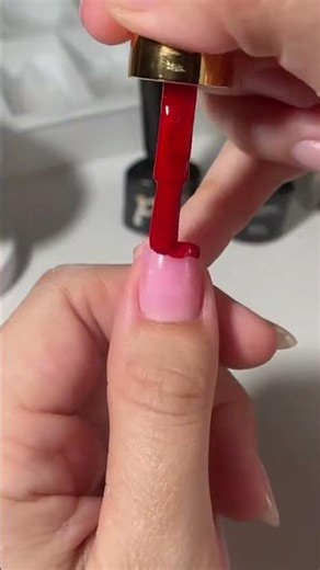 Elegant Red French Tip Nail Art Tutorial 💅 | Easy DIY Nail Design for Beginners