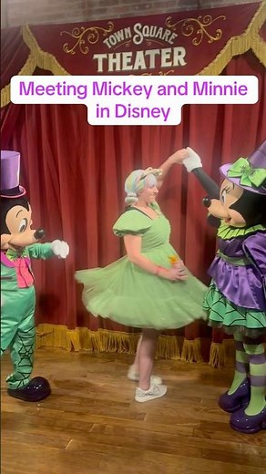 Meeting Mickey and Minnie! #disney #mickeysnotsoscaryhalloweenparty #shorts