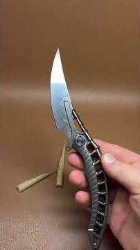 Rike Knives Alien 4. Не ніж, а цілий арт обʼєкт. Нагострив. І вам показав. #edc