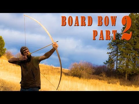Woodworking ideas - How to build a primitive wood long bow from a maple board Part 2