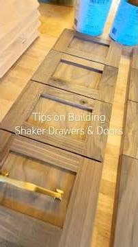 Tips on Making Shaker Drawers