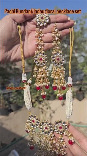 Beautiful flower kundan set #jewellery #rajasthani #viralshorts #shortvideo #trendingreels