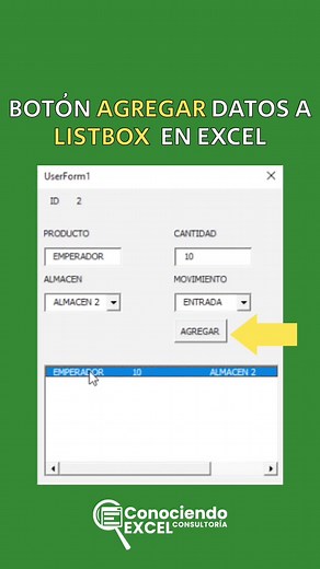 Agregar datos a listbox en excel #excel #listboxvba