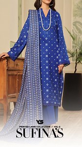 4.9K views · 24 reactions | Bring soft colors to your Summer closet with “Sufinas Printed Collection, featuring a dreamscape of muted yet soothing hues, minimal digital printed details on the finest Lawn fabrication with printed lawn dupatta for you and your loved ones. Shop Now: https://tinyurl.com/v5htjfv4 Price Rs 2,995/- pkr | VS Textile Mills | Facebook