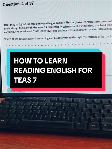 HOW TO LEARN READING ENGLISH FOR TEAS 7 quizlet available. DM for access #TEAS7 #ATITEAS7 #TEASExam #TEASPrep #TEASStudy