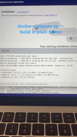 docker-compose up --build