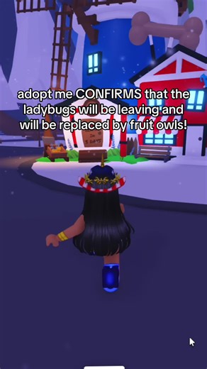 would you guys like to see a video of me taking the fruit owls? #adoptme #news #leaks #fruitowl #roblox