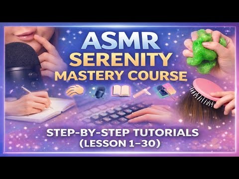 ASMR SERENITY MASTERY COURSE STEP-BY-STEP TUTORIALS (LESSON 1-30)#asmr #asmrsounds #asmrvideo