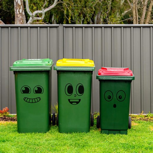 Funny Wheelie Bin Face Sticker Set – Trash Can Expression Decals – Cute Vinyl Stickers for Garbage, Recycling & Outdoor Bins - Etsy