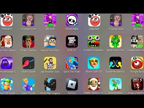 Free Fire,GTA VC,Roblox,Draw Puzzle,Poppy Playtime 5,Scary Teacher 3D,Save The Fish,Bowmasters.....
