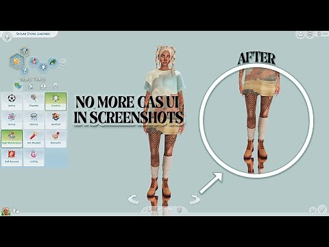 REMOVE CAS UI FOR SCREENSHOTS WITH GSHADE??? | the sims 4