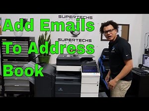 #Konica How to add emails to address book using web browser