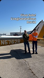 First solo ✈️ One runway. One airplane. One unforgettable milestone. Today, David became a pilot. #StudentPilot #FirstSoloFlight #FuturePilot #AviationLife #PilotInTraining #flywithus | Tulsa Flight Training