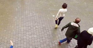 Woman earns 10M views with dancing flash mob