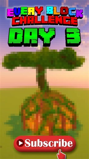 EVERY BLOCK... 1 BUILD... Day 3 of Every Block Challenge #minecraft #shorts #minecraftchallenge