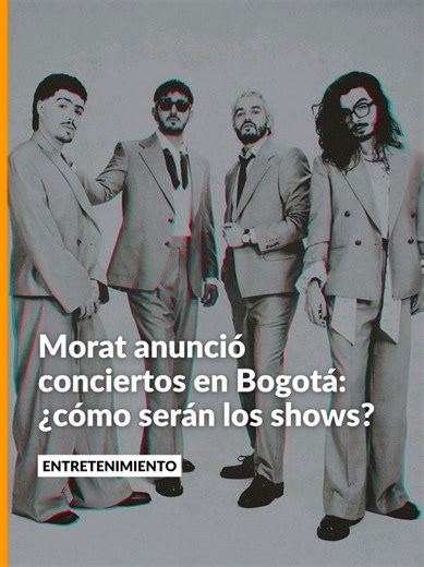 Morat anuncia una serie de conciertos en el Movistar Arena de Bogotá como parte de su Ya Es Mañana World Tour. La banda bogotana confirmó, por ahora, tres fechas: 14, 15 y 16 de agosto, que prometen convertirse en algunos de los shows más grandes de su carrera en Colombia. Nuestro periodista musical Marlon Gutiérrez @lamarloneta conversó con la agrupación sobre este nuevo capítulo en su gira. Más en noticiascaracol.com