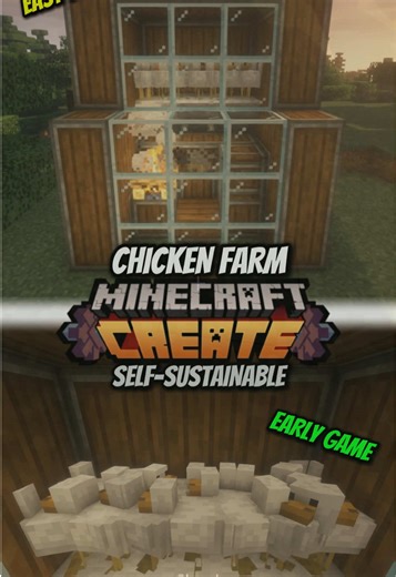 Build Your Own Self-Sustainable Chicken Farm in Minecraft