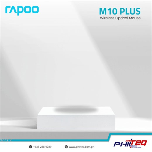𝗦𝗺𝗼𝗼𝘁𝗵, 𝗦𝗶𝗹𝗲𝗻𝘁, 𝗮𝗻𝗱 𝗦𝘁𝘆𝗹𝗶𝘀𝗵 Boost your productivity with the Rapoo M10 Plus Wireless Optical Mouse, designed for comfort, precision, and effortless control. Whether you’re working, studying, or on the go, this compact mouse delivers smooth performance in style. Key Features: - Plug-and-play convenience for instant use - Ultra-silent clicks for a quiet working environment - Long battery life for extended productivity - Compact and lightweight design for easy portability - Pr