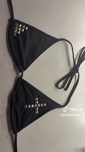 DIY Studded Bikini Top Tutorial