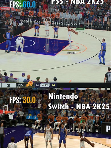 NBA 2K25 on Nintendo Switch vs PS5 Comparison #NBA2k25 #PS5 | nba 2k25 nintendo switch