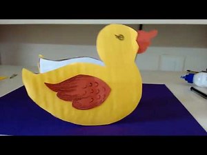 Craft work : How to make a cute Baby Duck | Kid's Activity
