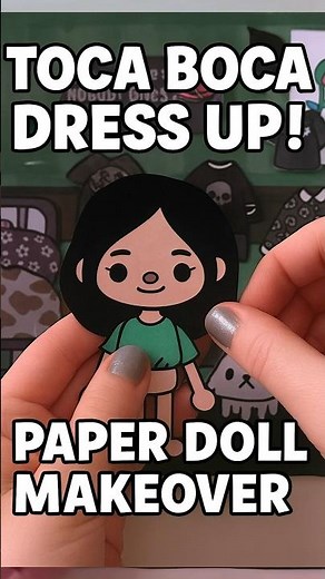 Aesthetic Dress Room Makeover ✂️✨ | Toca-Inspired Paper Doll & Creative Papercraft