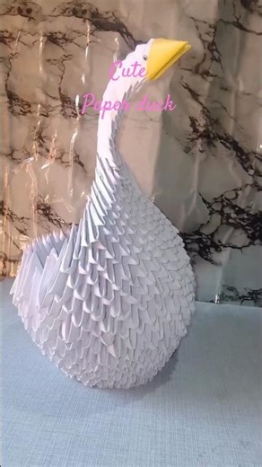 Cute Paper Duck Craft #short #diy #craft