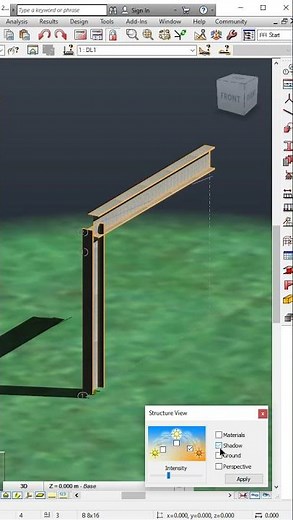 Structure View in Robot Structural Analysis Professional #Shorts