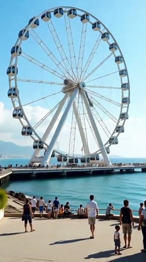 ⚠️ Giant Seaside Ferris Wheel COLLAPSE | Shocking Ocean Disaster Caught on Camera 🌊🎡