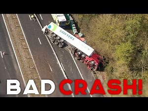UNBELIEVABLE UK LORRY DRIVERS | Lorry Driver Fall a Sleep and Crash, Cut off by an AUDI, Maniac! #16