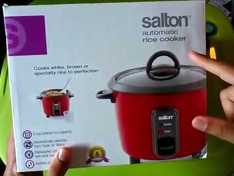 Unboxing of the Salton Automatic Rice Cooker RC-1211 and reading of instructions